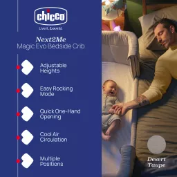 Chicco Next2Me Magic Evo Bedside Crib Cribs Chicco