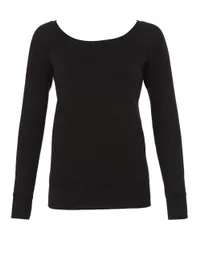 Women's Sponge Fleece Wide Neck Sweatshirt