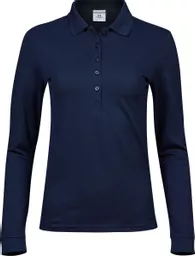 Ladies' Luxury Stretch Long Sleeve Polo