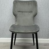 Windsor Winged Velvet Dining Chair Black Legs Swatch