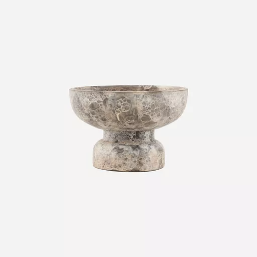 Tealight holder, Ancient, Grey/Brown