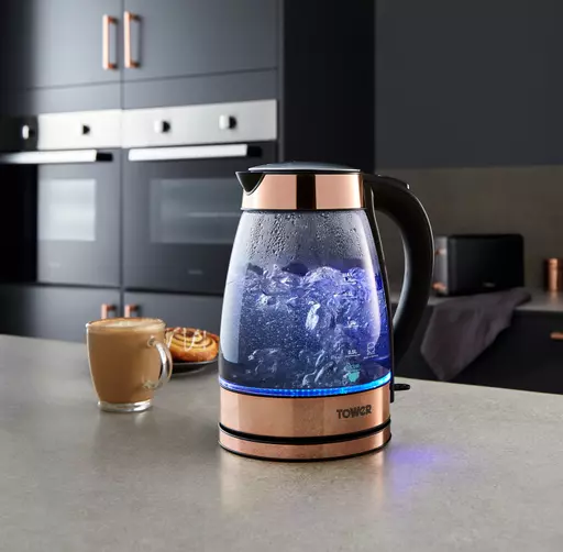 Copper and best sale glass kettle