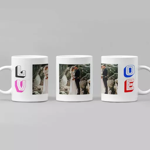 Personalised LOVE Photo Mug - Upload Photo