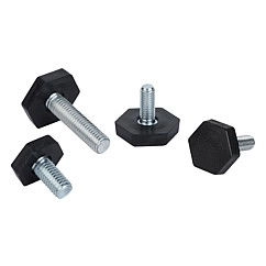 K0676 - Levelling Feet Hexagonal In Steel & Polyamide Size M6-M10