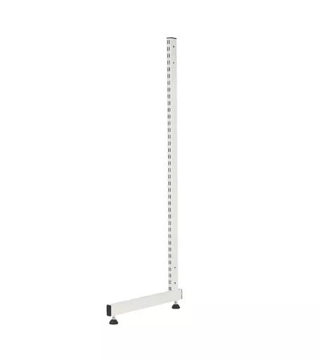 Single - 2000mm White Twin Slot L Leg