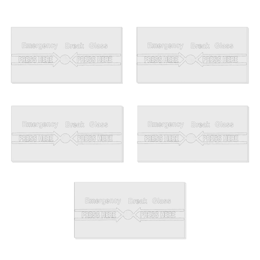 ASEC Spare Glass For Call Point