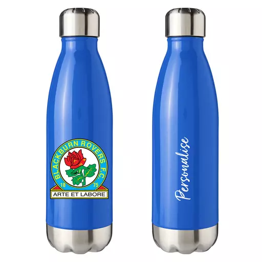 Blackburn Rovers FC Crest Blue Insulated Water Bottle.jpg
