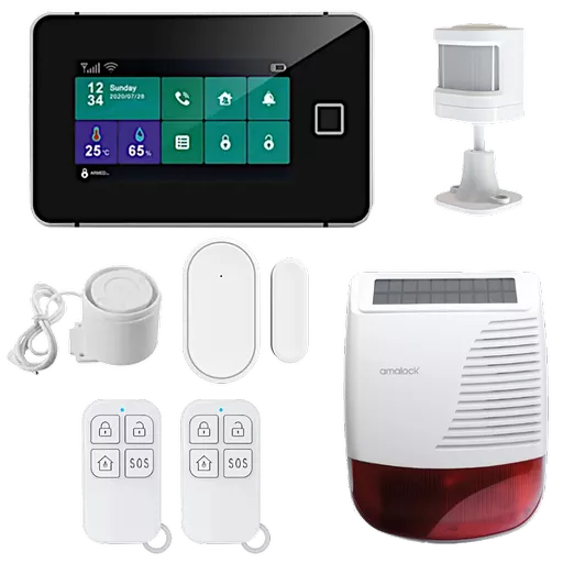 AMALOCK ALM5100 Smart Wi-Fi Alarm Kit With Fingerprint Sensor & External Sounder
