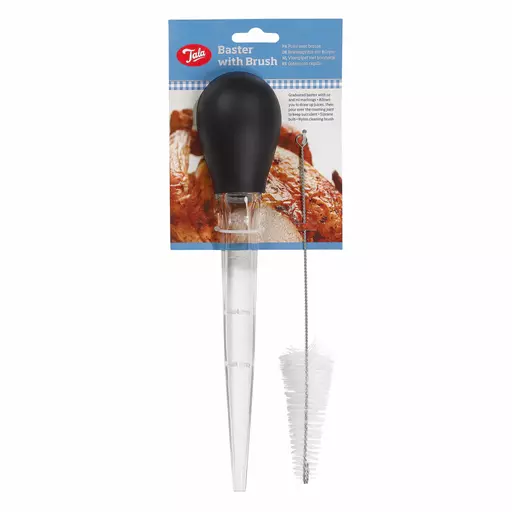 BASTER WITH SILICONE BULB AND BRUSH