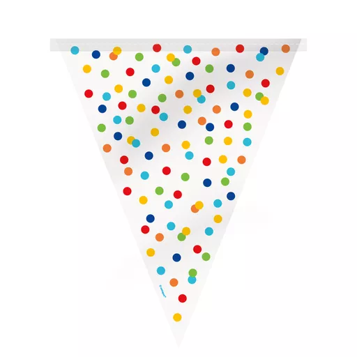 Rainbow Polka Dot Flag Banner