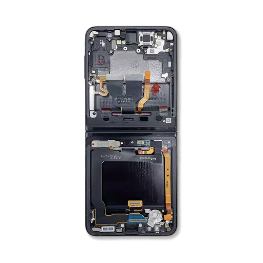 Inner OLED Screen Assembly (Service Pack) (Black) (No Camera) - Galaxy Z Flip-3 5G (2021) (F711)