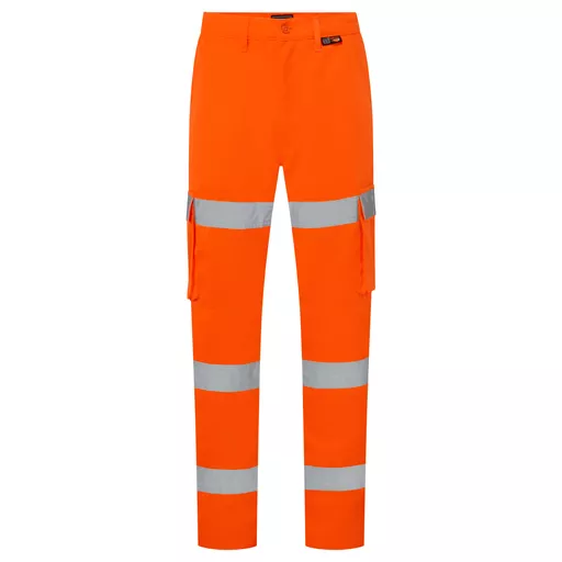 Supertouch Hi Vis Orange 3 Band Combat Trousers