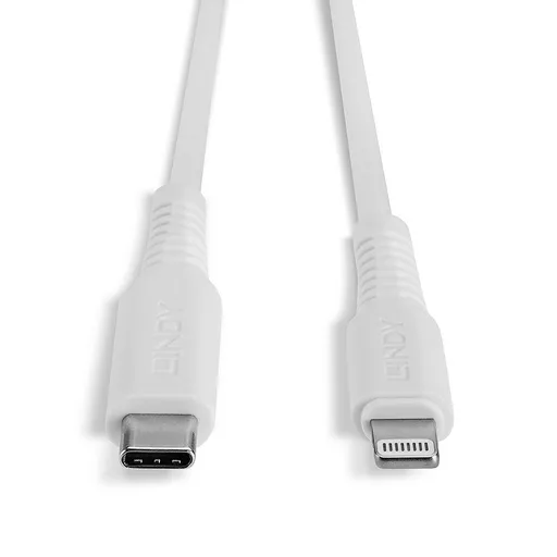 Lindy 1m USB Type C to Lightning Cable, White