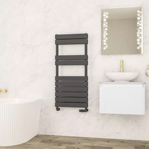 Addington II Towel Rail 1110 x 500 Type20 Matt Anthracite