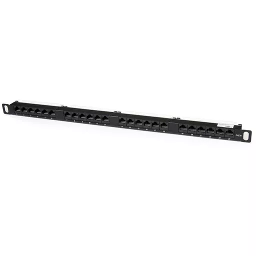 StarTech.com 24 Port 0.5U Cat5e Patch Panel - RJ45 Ethernet Rackmount Cat 5e 110 Patch Panel