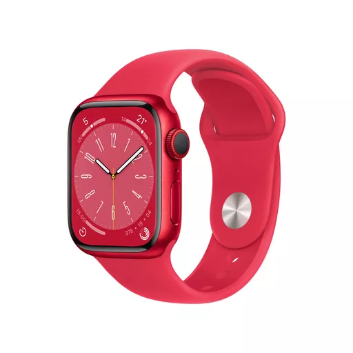 Apple Watch Series 8 OLED 41 mm Digital 352 x 430 pixels Touchscreen 4G Red Wi-Fi GPS (satellite)