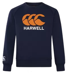 HarwellRFC_CCCLogoSweatshirt_GreyWithOrangeLogo