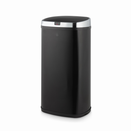 Swan Townhouse Square Sensor Bin, 42L Capacity, Black Swka4517blk - Image 5