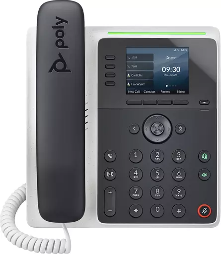 POLY EDGE E220 IP phone Black, White 4 lines LCD