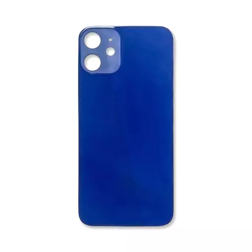 Back Glass (Big Hole) (No Logo) (Blue) (CERTIFIED) - For iPhone 12 Mini