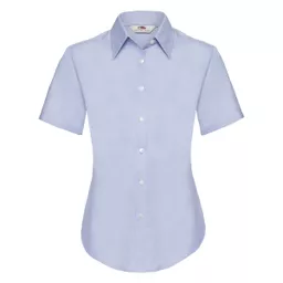 Lady-Fit Short Sleeve Oxford Shirt