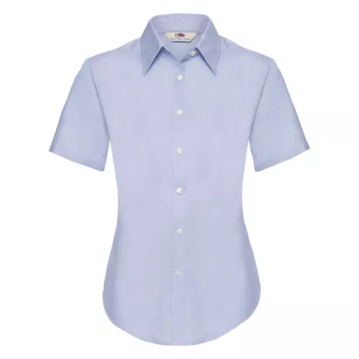 Lady-Fit Short Sleeve Oxford Shirt