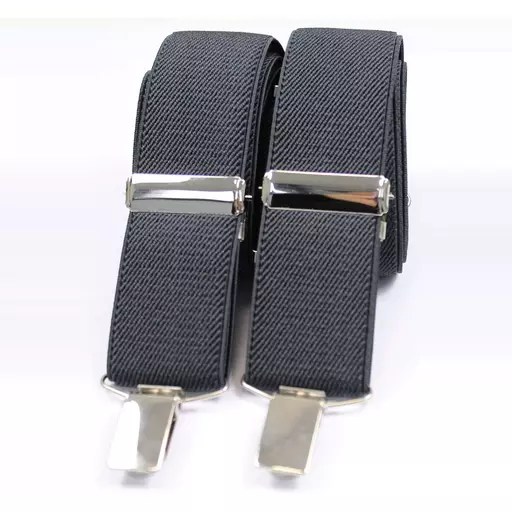 Classic Dark Grey Clip On Braces