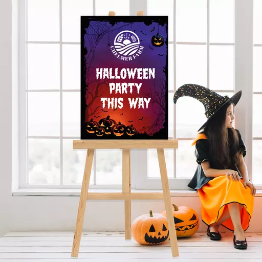 Personalised Halloween Welcome Sign