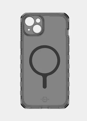IT,PN034053,888842556332,ITSKINS Apple iPhone 15 Supreme Clear Graphite Magsafee