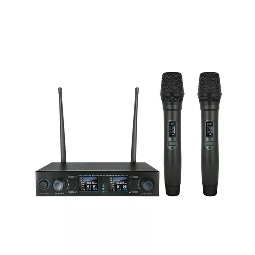 W Audio DM800H Twin Handheld UHF Mic System