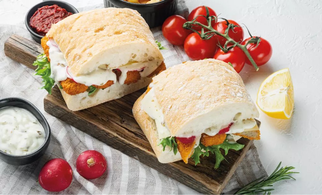 Fish Finger Sandwiches with Fresh TarTar Sauce