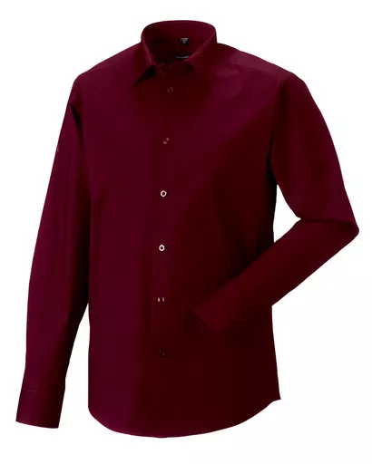 Men's Long Sleeve Easy Care Fitted Shirt