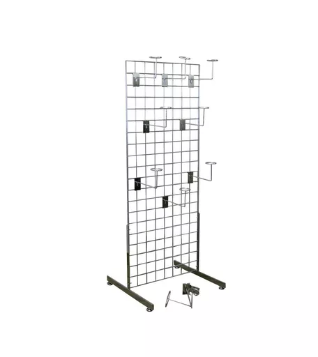 5ft Gridwall Millinery Hat 'T' Legs Display Kit