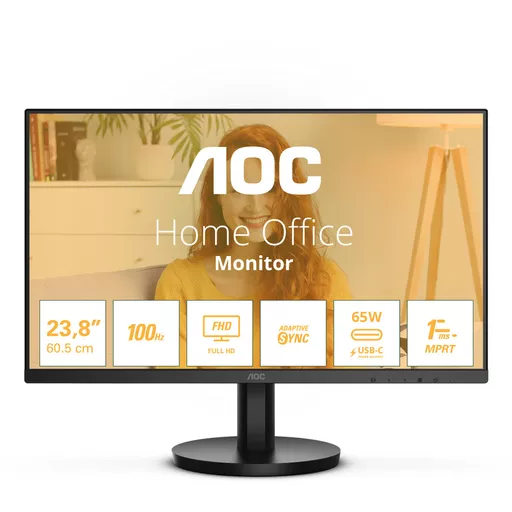 AOC 24B3CA2 computer monitor 60.5 cm (23.8") 1920 x 1080 pixels Full HD LED Black