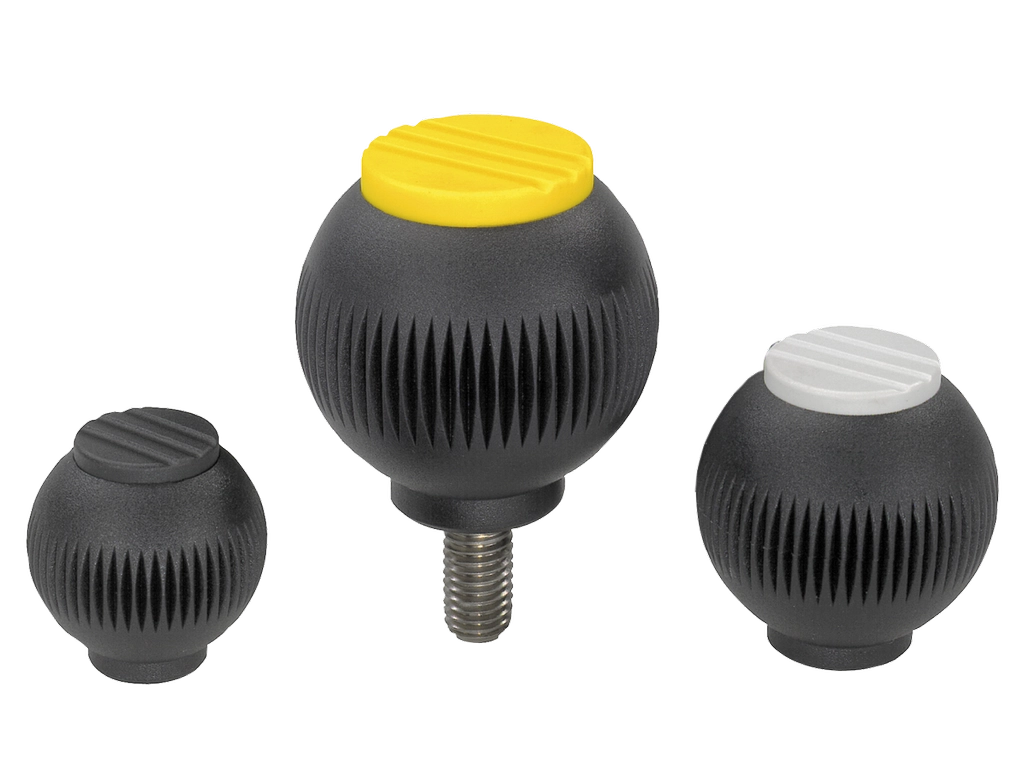 K0253 Inch - Spherical Knobs In Thermoplastic Parts In Steel And Stainless Steel