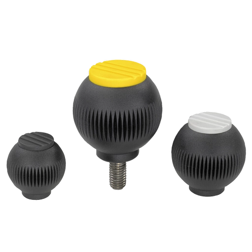 K0253 Inch - Spherical Knobs In Thermoplastic Parts In Steel And Stainless Steel