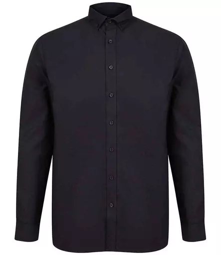 Henbury Modern Long Sleeve Classic Fit Oxford Shirt