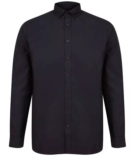 Henbury Modern Long Sleeve Classic Fit Oxford Shirt