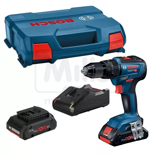 Bosch GSB18V-55 Brushless Combi Drill with 2 x 4Ah ProCORE Batteries