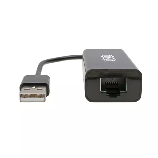 Tripp Lite U236-000-R USB 2.0 Ethernet NIC Adapter - 10/100 Mbps, RJ45, Black