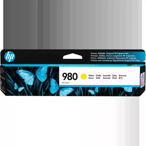 HP D8J09A/980 Ink cartridge yellow, 6.6K pages ISO/IEC 24711 83ml for HP OfficeJet X 555