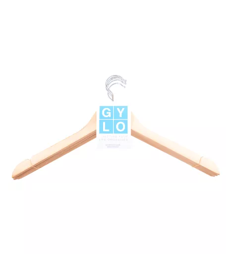 Budget Wooden Wishbone Hanger - No Bar 445mm - Pack of 5