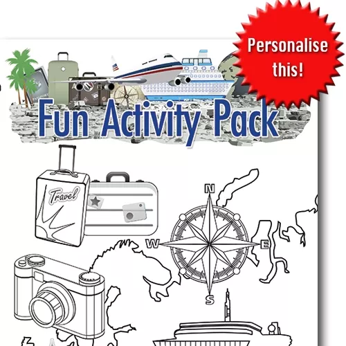 TRAVEL FUN ACTIVITY Pack - Pack of 100 - MP3436