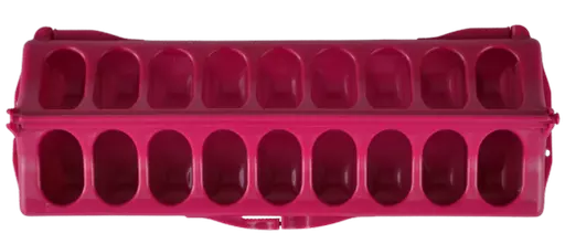 Supa Plastic 30cm Chick Feeding Trough Maroon d.png