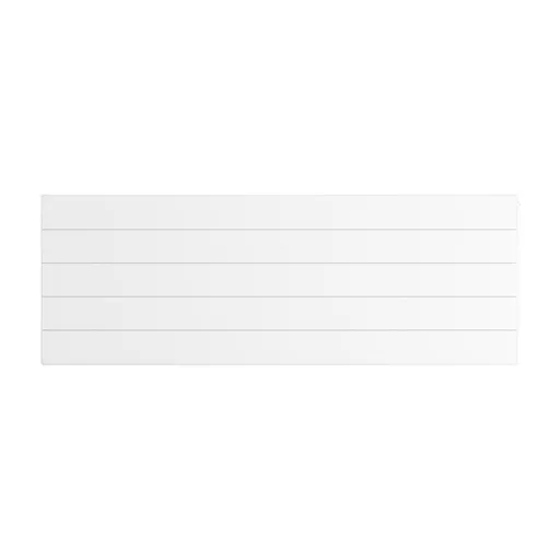 Flat Cover Plate with Lines 500 x 1400 Gloss White