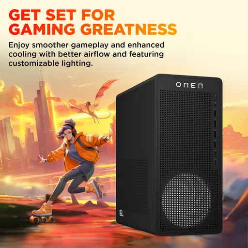 HP OMEN 16L Gaming Desktop TG03-0013na PC Windows 11 Home Tower Black