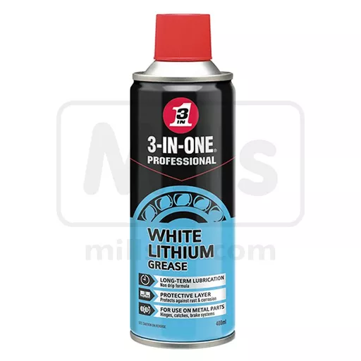 3-IN-ONE White Lithium Spray Grease 400ml