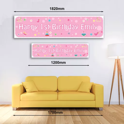 Personalised Banner - Baby Girl