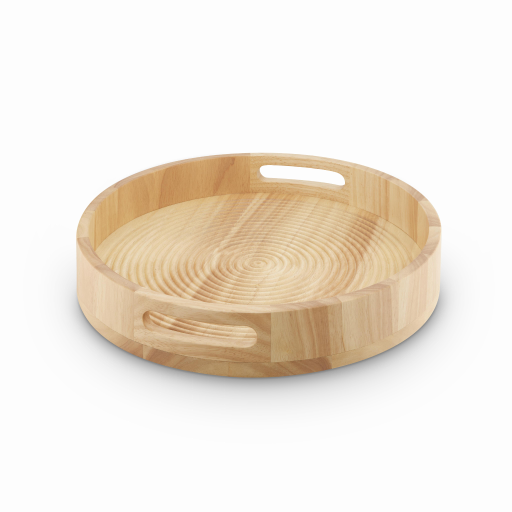 Surlatable Natural Wood Sur La Table Round Serving Tray