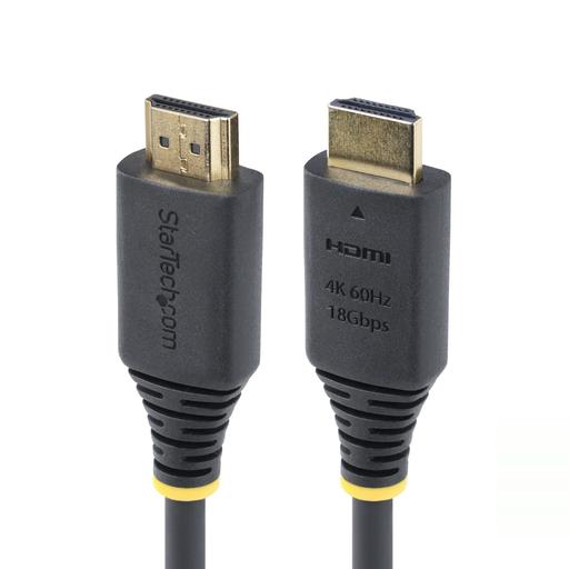 StarTech.com 8ft (2.4m) Premium Certified High Speed HDMI Cable, 4K 60Hz/1440p 144Hz, HDR10/HDCP 2.2/ARC, 18Gbps, UHD HDMI 2.0 Cord for TV/Monitor/Display, TPE Jacket